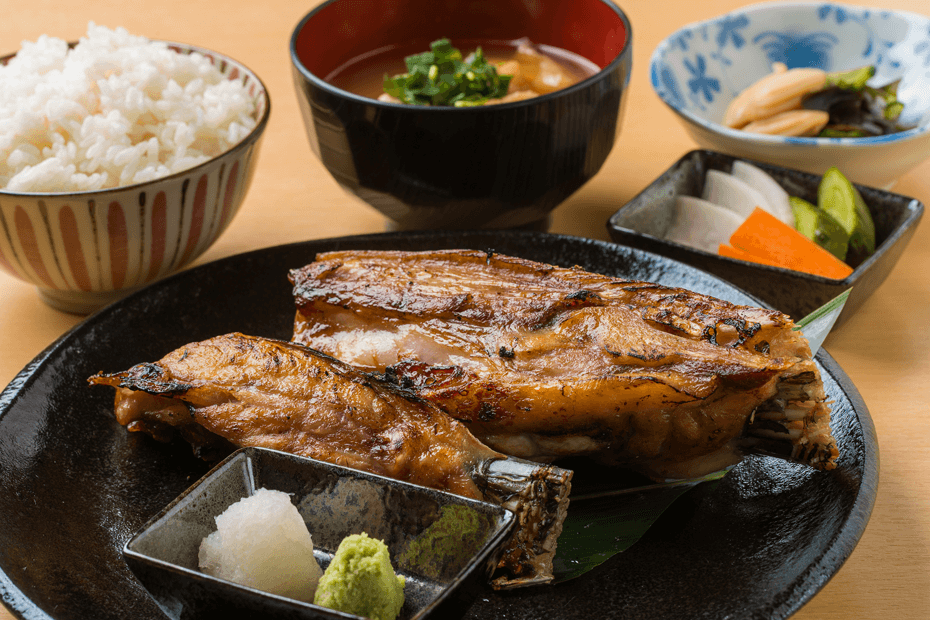 鮪ハラモ塩焼き御膳